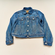 Gap Icon Denim Jacket Women's Sz S Blue Jean Trucker 100 Cotton