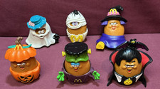 1992 McDonald's Happy Meal Halloween McNugget Nugget Buddies Complete Set 6 Used