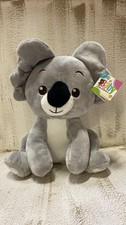 Peluche Koala Grigio 30cm De.Car2 Baby Morbido Pupazzo Neonato 0m+
