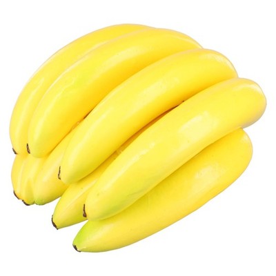 Lifelike Banana Bunch Artificial Plastic Fake Fruits Decor Prop Party Decor