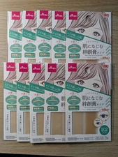 Daiso Double Eyelid Tape Natural Skin Tone Type 102pcs each ×10 | Made in Japan