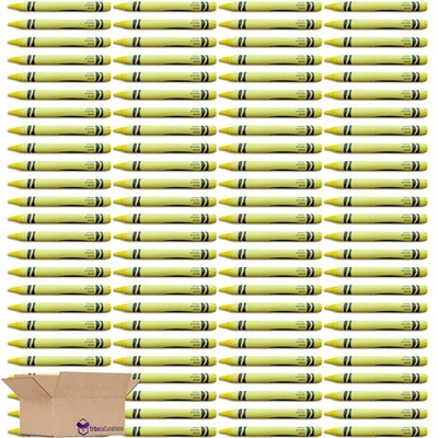 Yellow Crayon Bulk Value Pack   | 100 Count