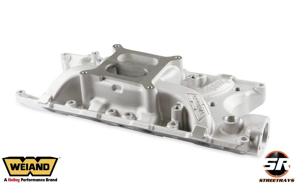 Colector de admisión Weiand 8124WND Street Warrior para Ford 289-302 bloque pequeño V8 Foto 3 de 4