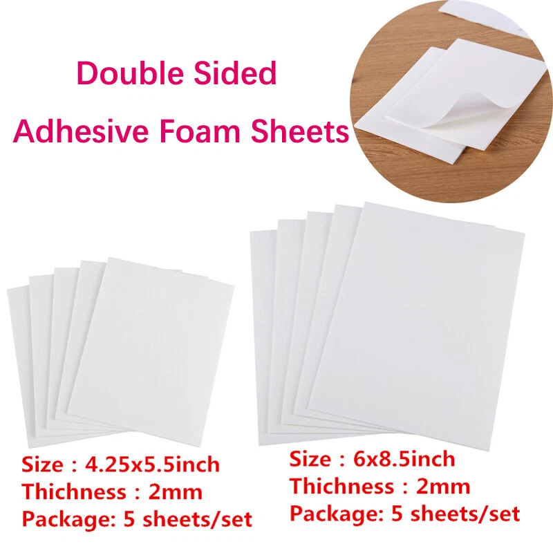 Cuttable Double Sided Adhesive Foam Sheets Stickers for DIY Adding Pop Cards