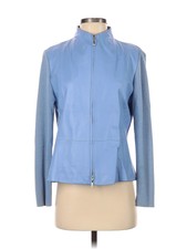 Doncaster Women Blue Leather Jacket S