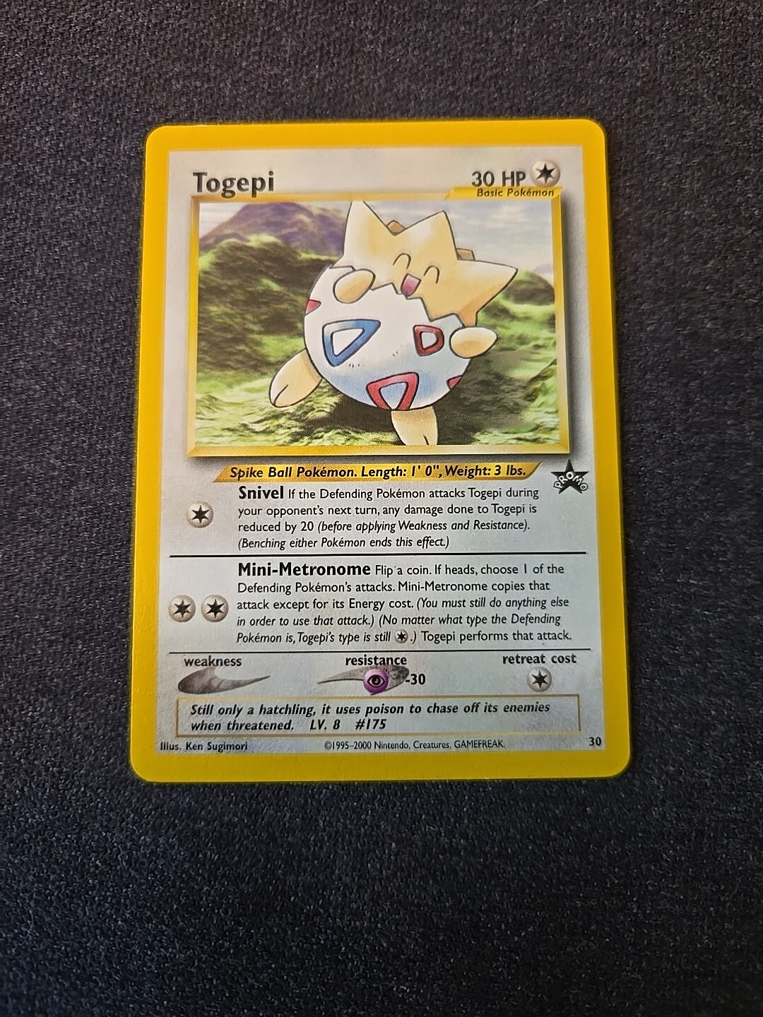 Togepi #30- Wizards Black Star Promo Pokemon Card