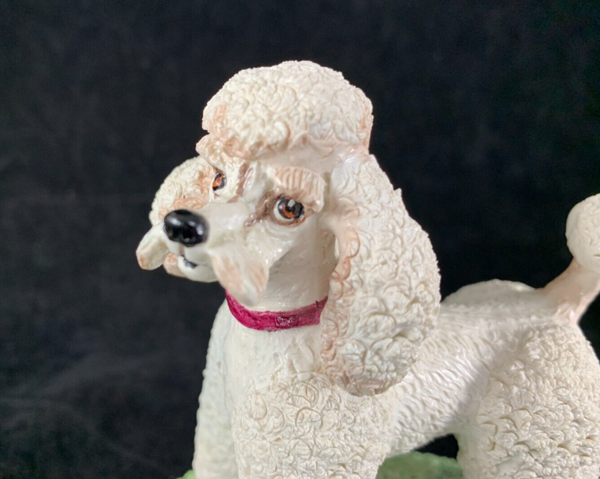 Vintage Basil Matthews Standing White Poodle Dog - Large Size