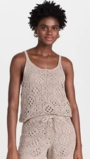 Splendid Eden Sweater knitted cotton Tank color Rattan Sz L wmns NWT$128.00