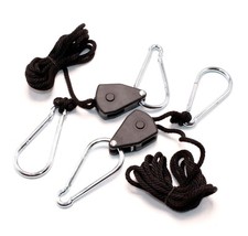 Pure Lifter Lampenaufhängung 2er Set bis 34 kg Light Hanger Seilratsche Grow