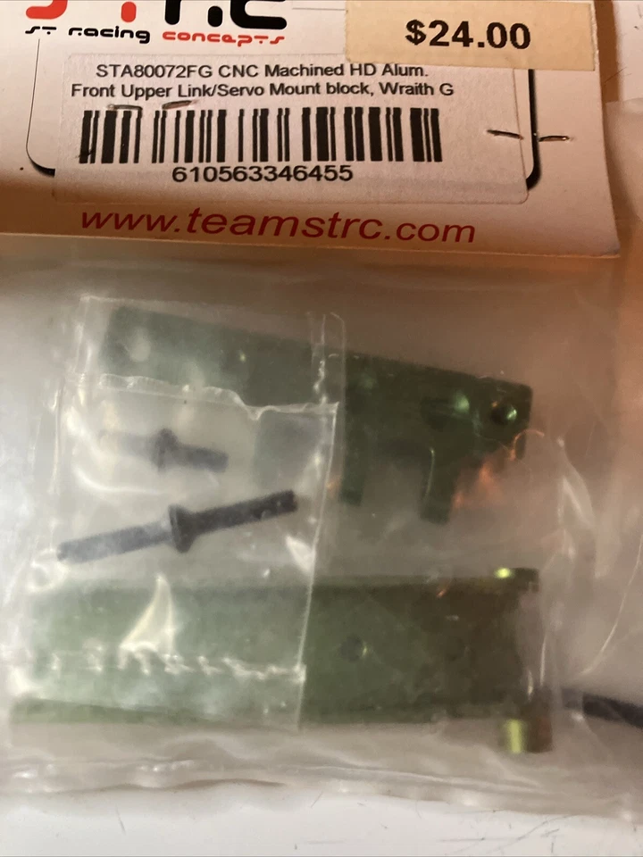 STA80072FG STRC CNC Machined HD Alum. Front Upper Link/Servo Mount Block, Wraith - Image 3 of 4