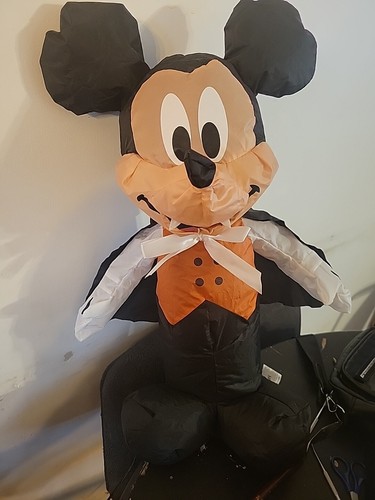 Vampire Mickey Mouse Halloween 21" Airblown Inflatable Blow Up Gemmy Disney