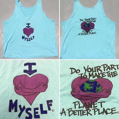 Vintage I Love Myself Do Your Part To Make The Planet A Better Place Tank Top 