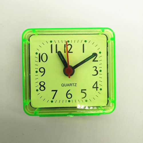 Cute Square Small Alarm Clock Creative Bedroom Office Mini Table Clock Portable - Picture 11 of 14