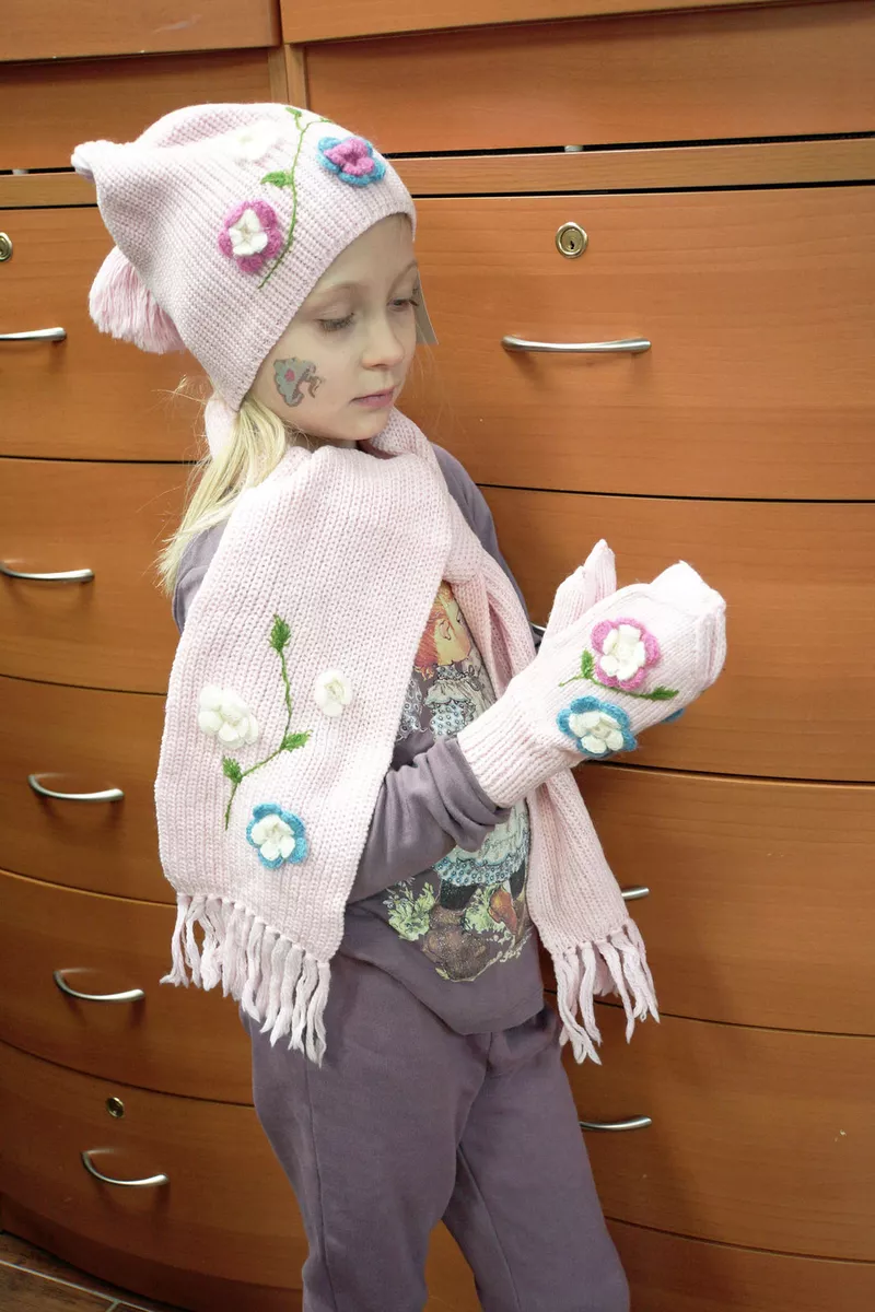 Toddler girl hat and mittens best sale set