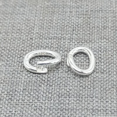 5pcs of 925 Sterling Silver Oval Lock Jump Rings for Necklace