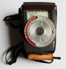 SEKONIC Auto-Lumi Model 86 Light Meter with Leather Case MADE IN JAPAN