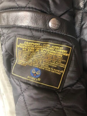 AVIREX Varsity Jacket Leather NORTHWEST WILD BEARS USA New York