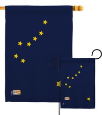 Alaska Garden Flag States Scorpion Grasses Willow Ptarmigan Wildlife Yard Banner