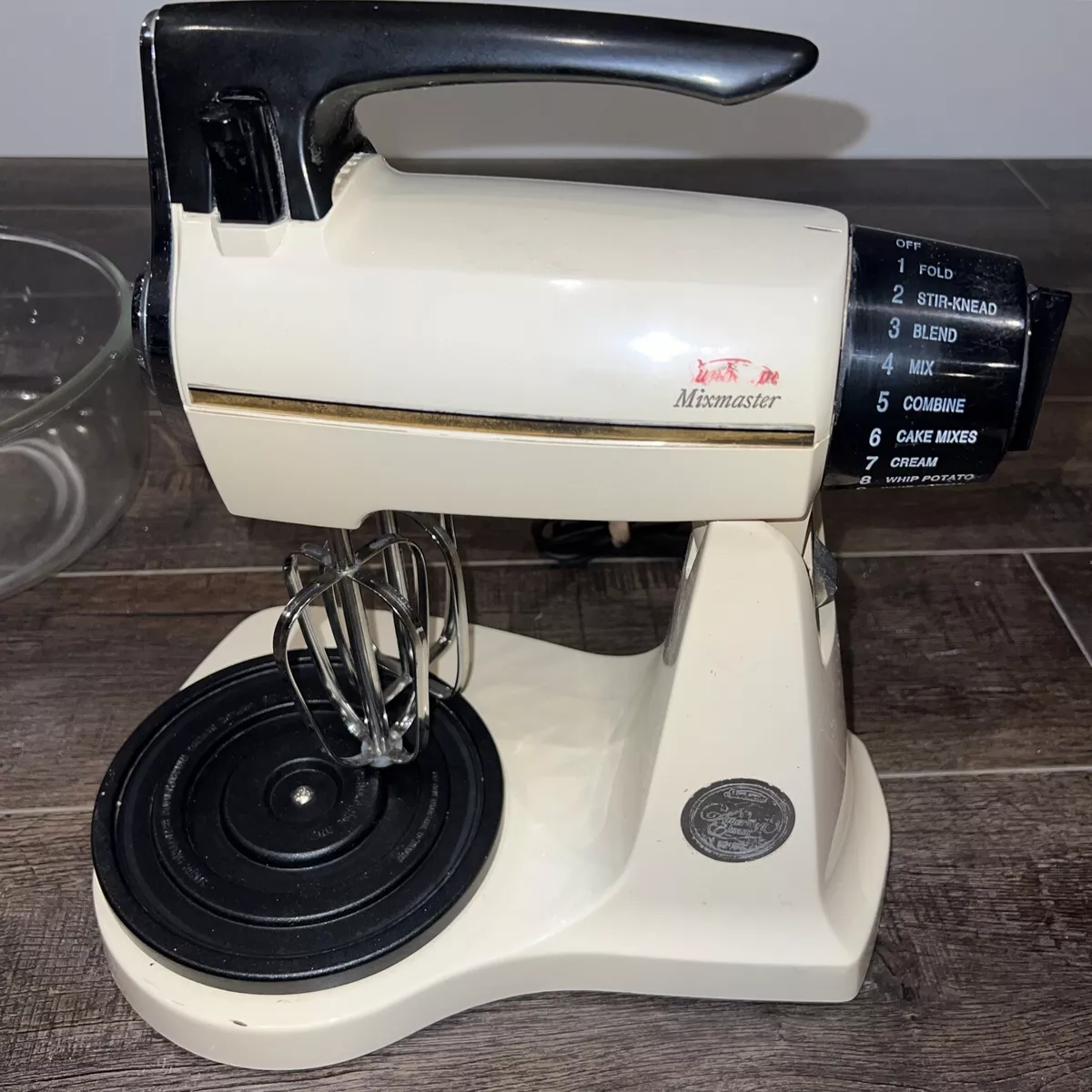 Vintage Sunbeam Mixmaster Mixer 12-Speed Kitchen Stand Mixer Model 2360 2  Bowls | eBay