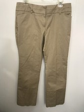 New York  Company 12 Beige Cotton Khakis Bootcut Pants Euc Lkn