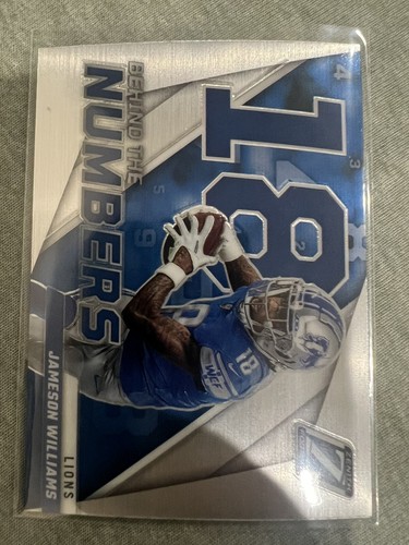 JAMESON WILLIAMS RC 2022 Panini Zenith Behind the Numbers Silver Prizm ID:54993