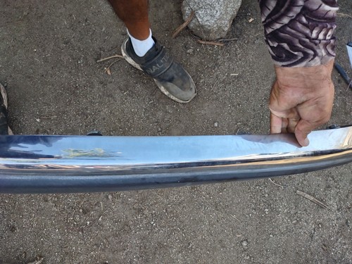 1982-1991 Jaguar XJS Left Rear Bumper Chrome and Rubber BAC2929 and BCC3433 - Picture 9 of 24