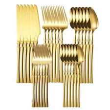 20/30/40Pcs Dinnerware Set Stainless Steel Tableware Set Flatware Table Set