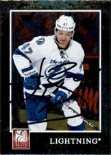 Marc-Andre Bergeron Signed Auto 2011-12 Panini Elite card Tampa Bay Lightning
