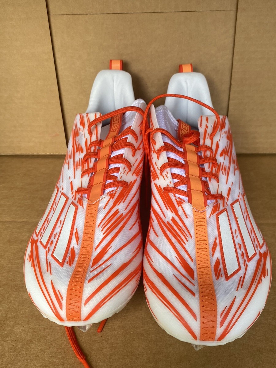 Adidas Men\'s Adizero Orange Low Top Lace Up Football Cleats Size US 8 Shop Orange, White Mens Adizero Soccer Cleats – Shoebacca main image 4