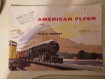 American Flyer 1950's Train Brochure by Gilbert Excellent cond, Vintage