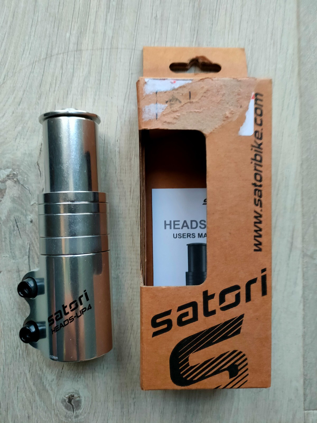 Satori Stem Riser (A-Head Adapter) Silver