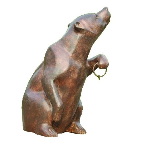 Estátua De Resina Abstrata Pantera Negra Animal Geométrica Decoração - Foto 3