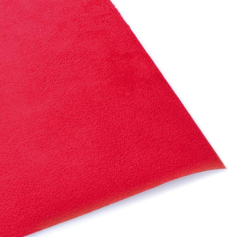 Vinyle adhésif Alcantara rouge thermoformable pour plastique - 2