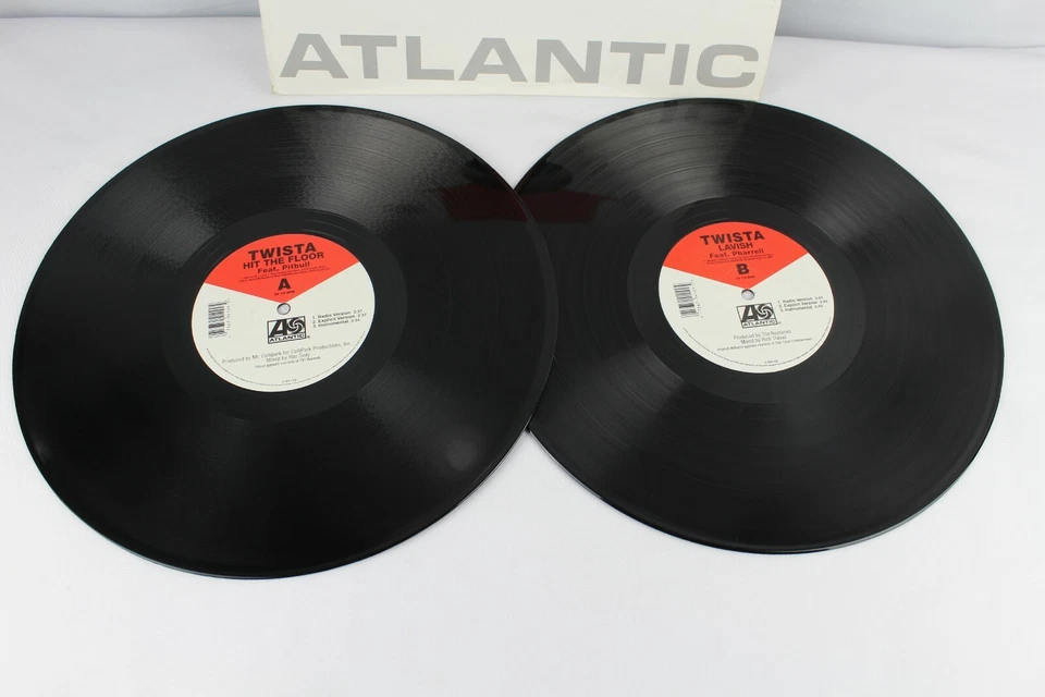 2x TWISTA LAVISH FT PHARRELL HIT THE FLOOR PITBULL 12" VINYL QUICK SHIP 0-94129 Foto 2 de 3