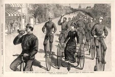 League of American Wheelmen at Washington, D. C. -  Highwheelers   -  1884