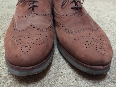 VIRGINIA HIGHLANDS BROWN LEATHER oxford SHOES men 13 M  display picture 1