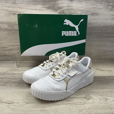 Women s Puma Cali Reincented Core 37347901 Size 9.5 White Gold With Box