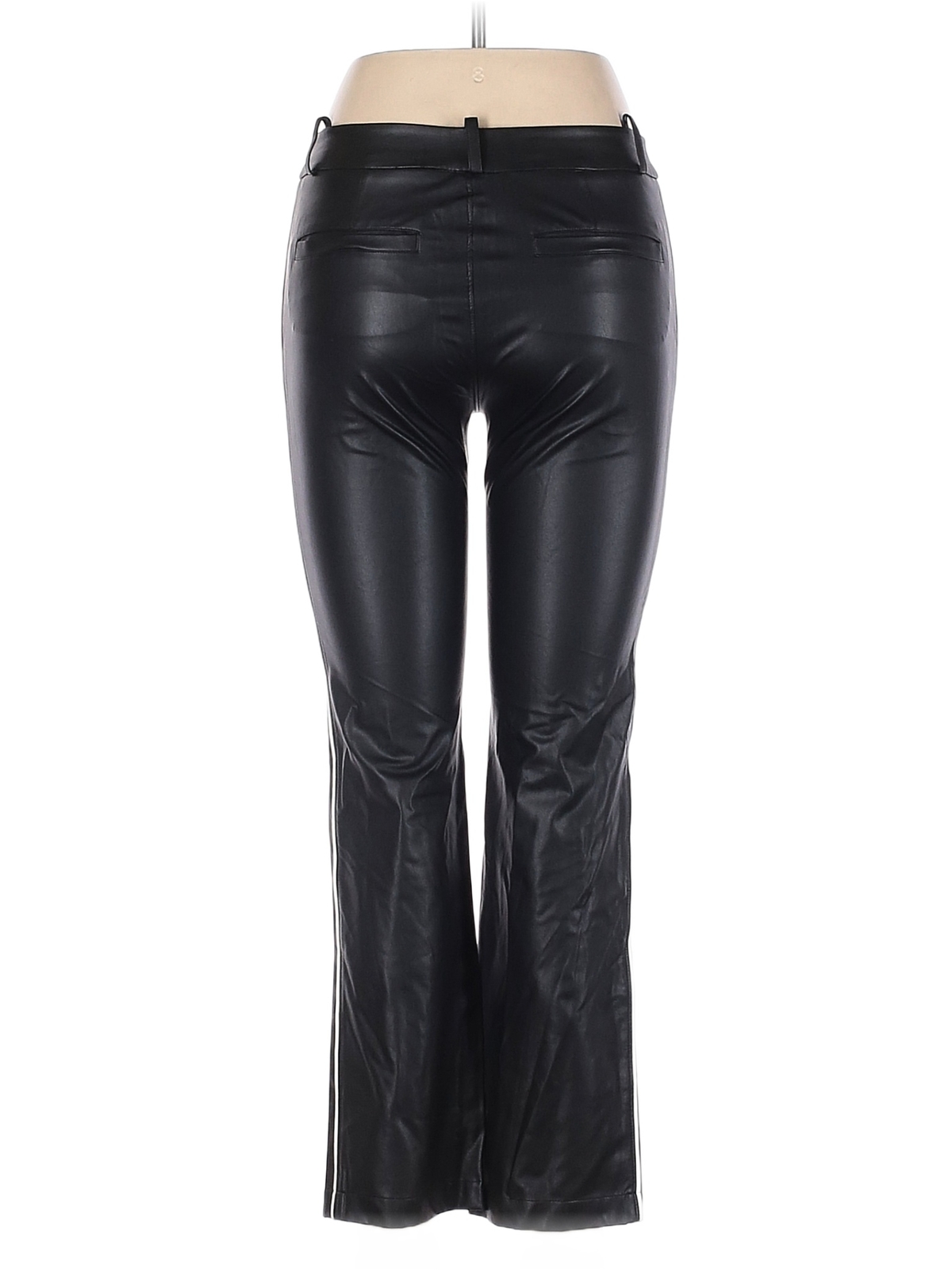 David Lerner Women Black Faux Leather Pants XS eBay