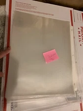 ❤️Clear Plastic Sheet Page Protectors 16 Pcs Cover Sleeves Fits 3-ring Binder