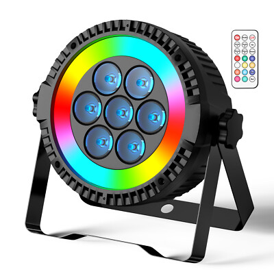 Wireless RGB LED Par Light Master Slave Sound Activated DMX512 For Stage Event