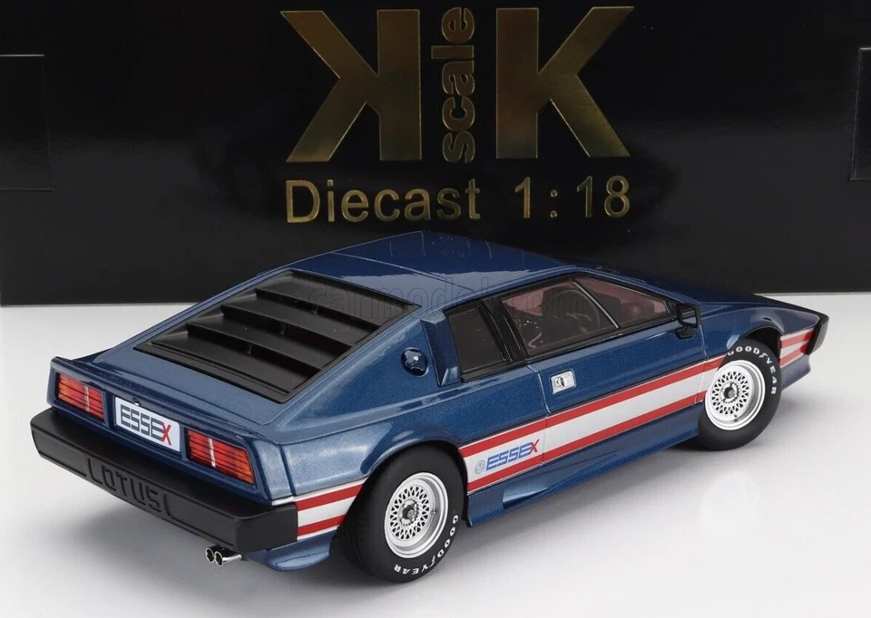 KK SCALE 1/18 DIECAST 1981 LOTUS ESPRIT TURBO METALLIC BLUE "ESSEX" F1 SCHEME - Image 2 of 4