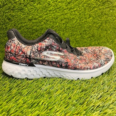 Skechers Go Run 400 Velocity Womens Size 7.5 Black Red Running Shoes Sneakers