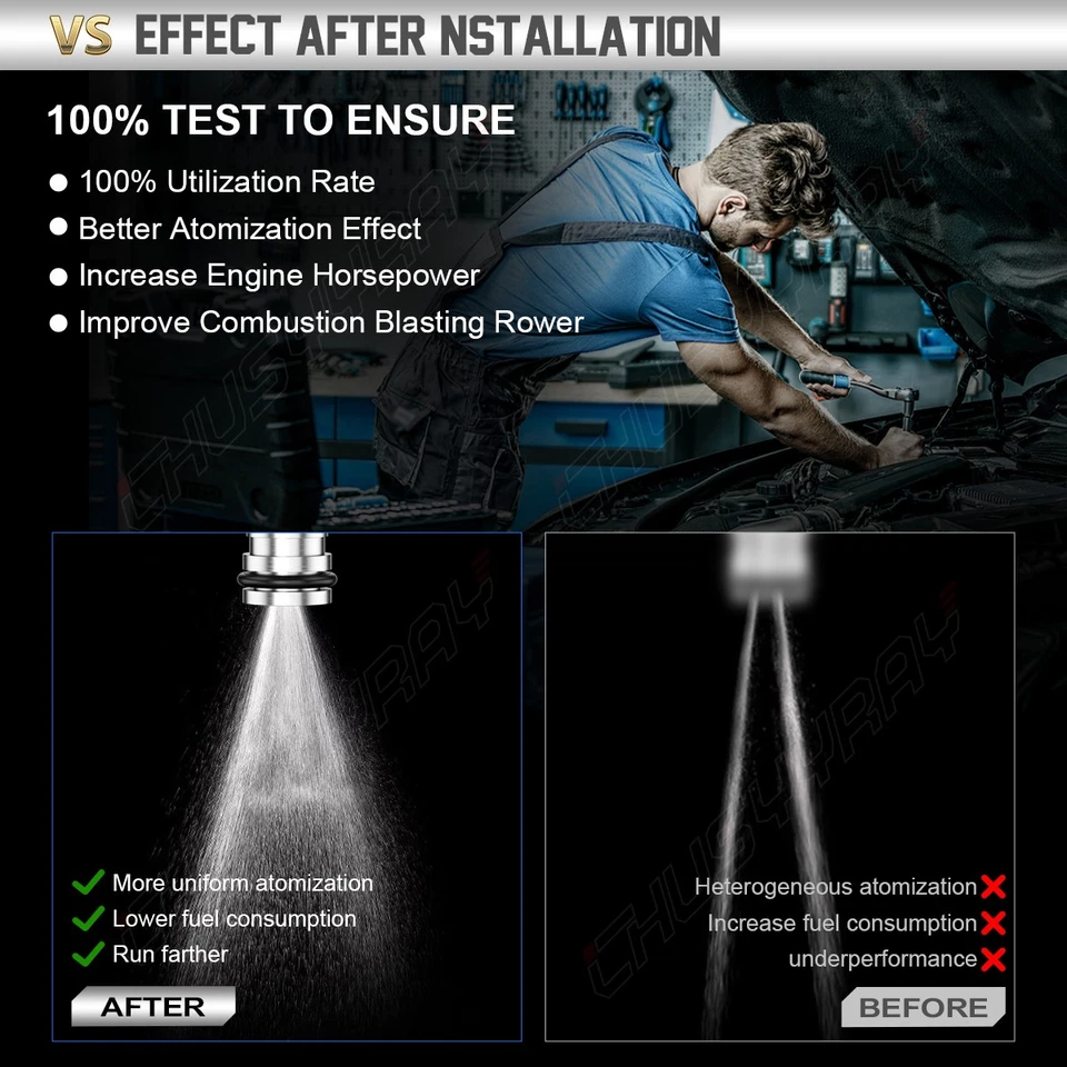 6X Genuine Fuel Injector 23250-62030 for 1995 1996 1997 1998 Toyota T100 3.4L V6 - Image 4 of 4