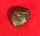 SCARCE GETTYSBURG CIVIL WAR ARTILLERY SHRAPNEL - FOUND AT DEVIL'S DEN