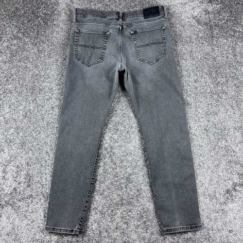 Lucky Brand 110 Slim Fit Jeans Men's 33x30 (34x30.5) Gray Denim Faded Stretch - Picture 2 of 11