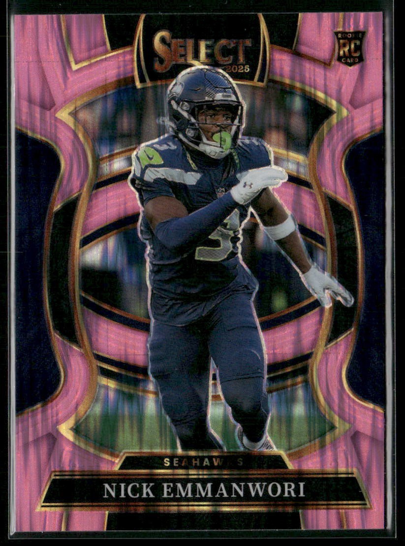 2025 Panini Select Concourse Nick Emmanwori Rookie RC #15 Pink Shock Prizm (892)