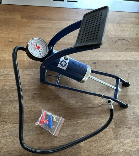 Unused Maypole Metal Foot Pump – 52 cm Hose, Thumb Lock Connector - GWO