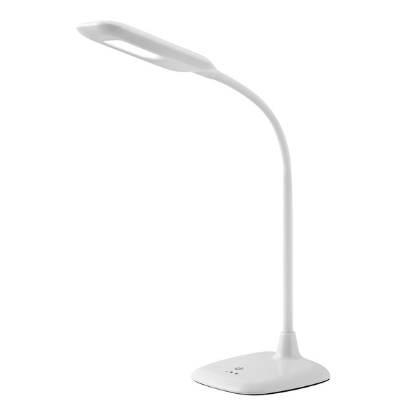 Led Tischlampe, Einstellbar, 3 Stufen Dimmer, 63 Cm, 340 Lm, Weiß-image