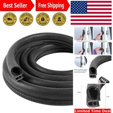 Automotive Door Weather Stripping 20Ft Car Door Rubber Edge Trim Seal Strip G...