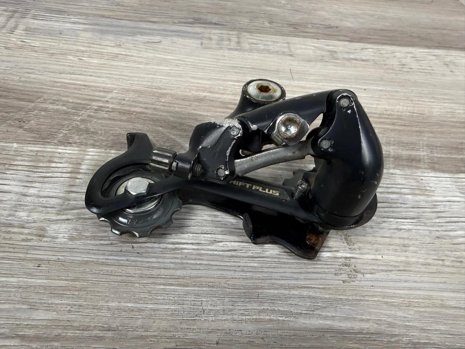 Desviador trasero vintage Suntour X-1 jaula larga Touring & Mountain 90S Foto 2 de 4